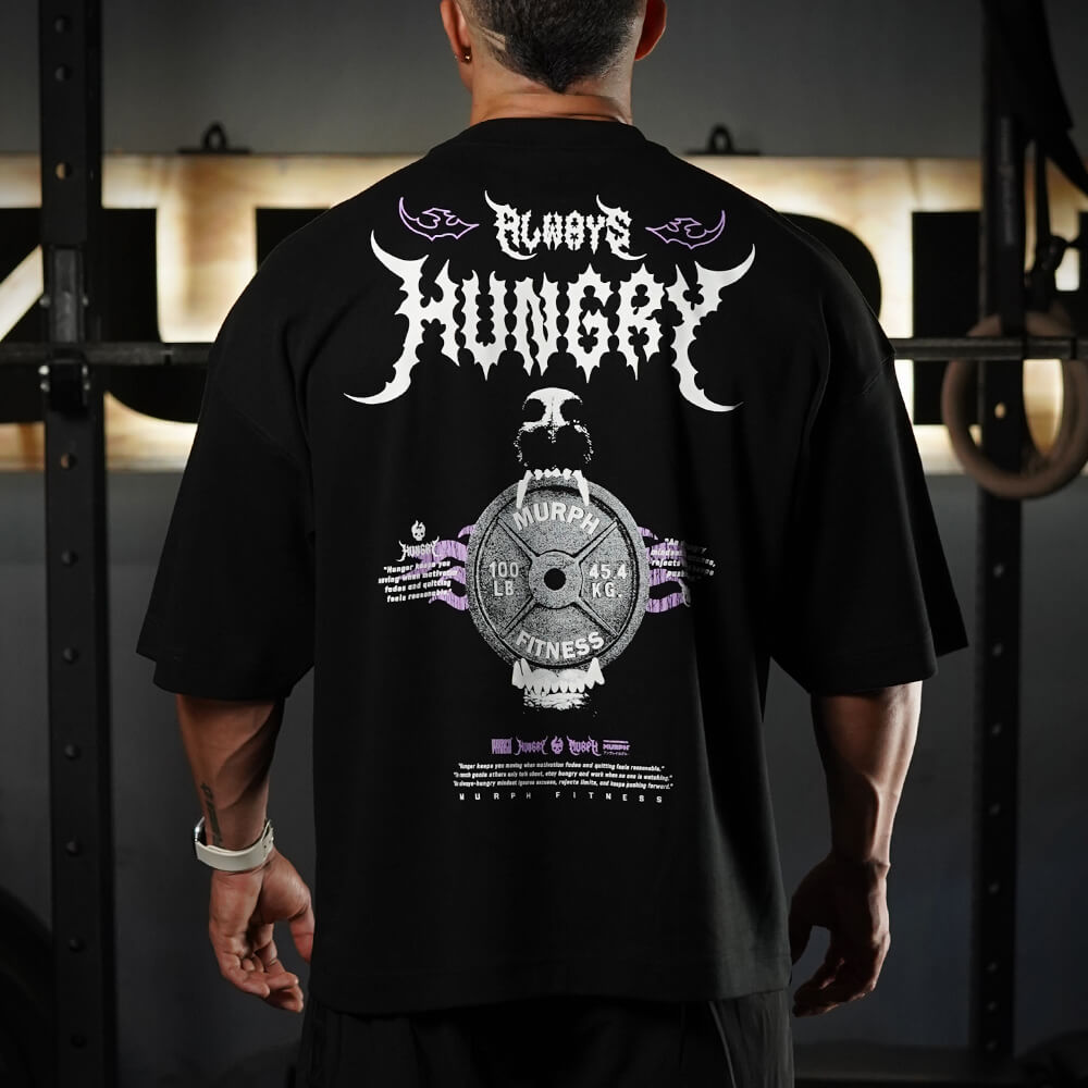 Polera Oversize ICON Always Hungry - Negro