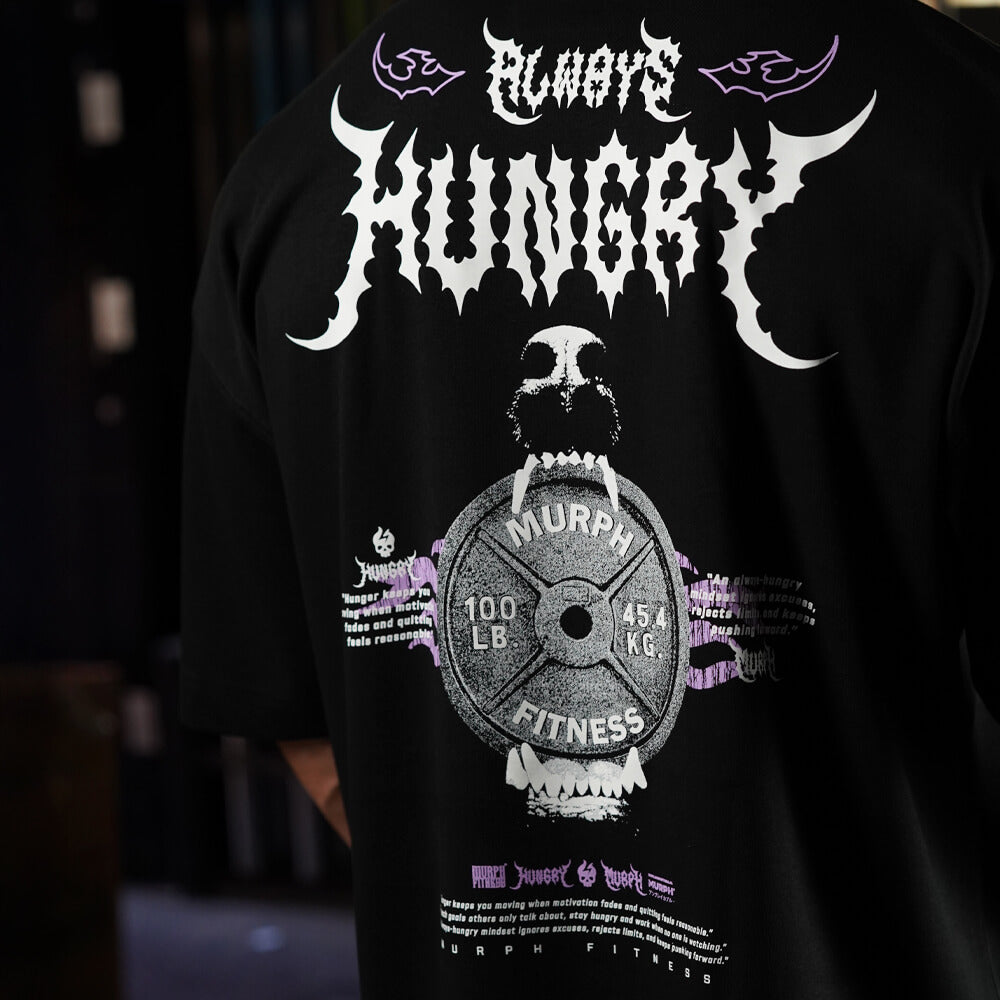 Polera Oversize ICON Always Hungry - Negro