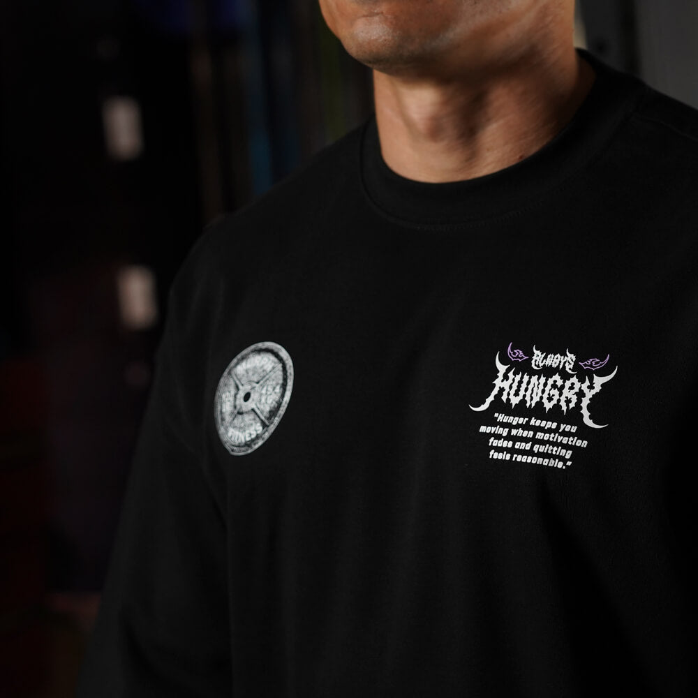 Polera Oversize ICON Always Hungry - Negro
