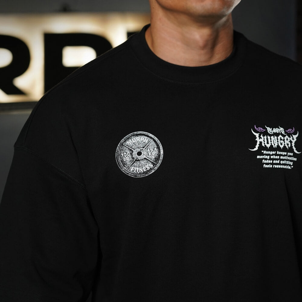 Polera Oversize ICON Always Hungry - Negro