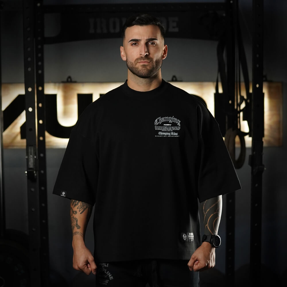 Polera Oversize ICON Premium CHANGING LIVES - Negro