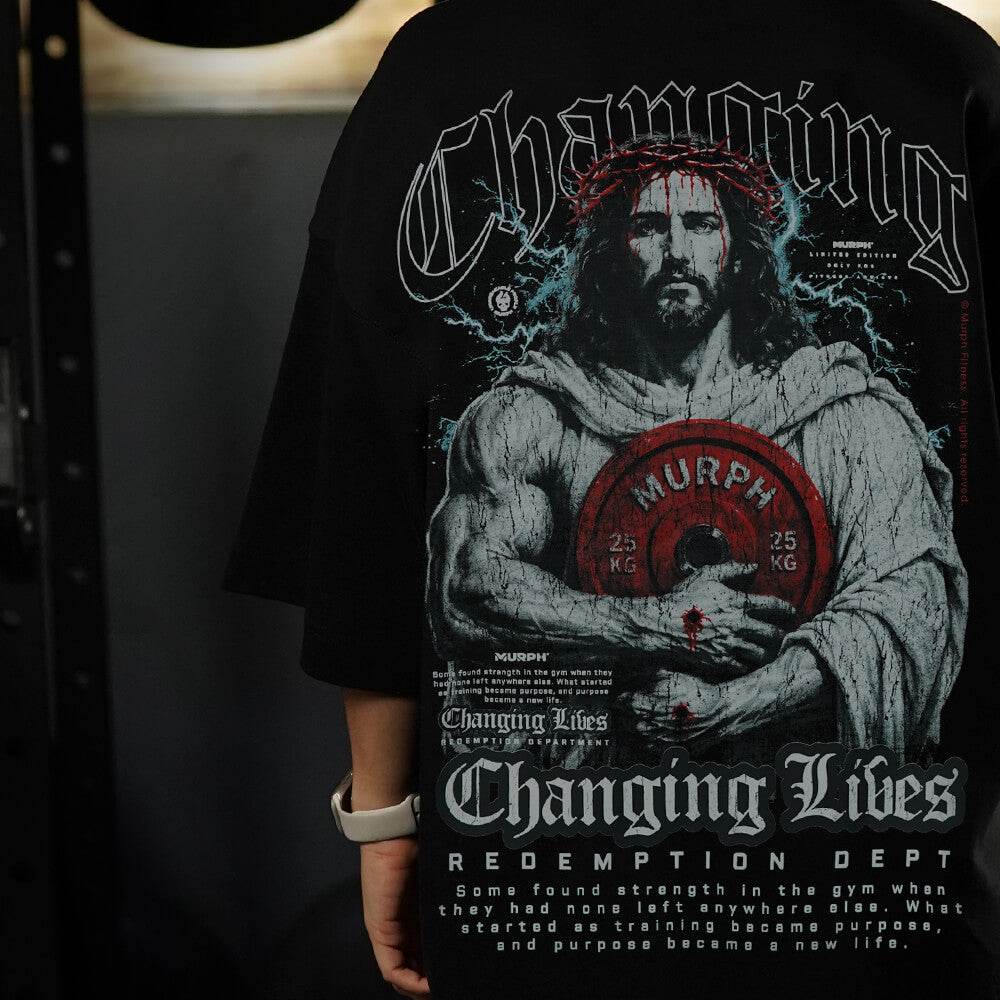 Polera Oversize ICON Premium CHANGING LIVES - Negro