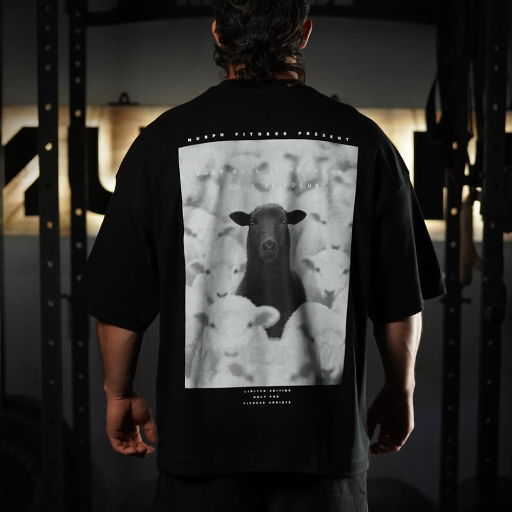 Polera Oversize ICON OVEJA NEGRA - Black