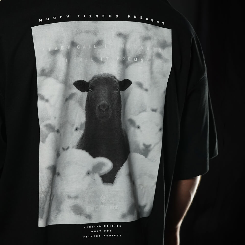 Polera Oversize ICON OVEJA NEGRA - Black