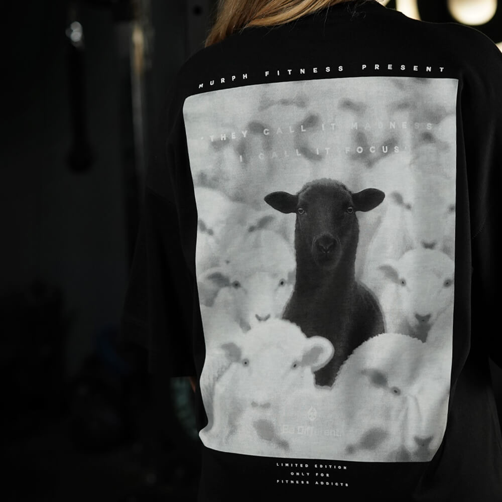 Polera Oversize ICON OVEJA NEGRA - Black