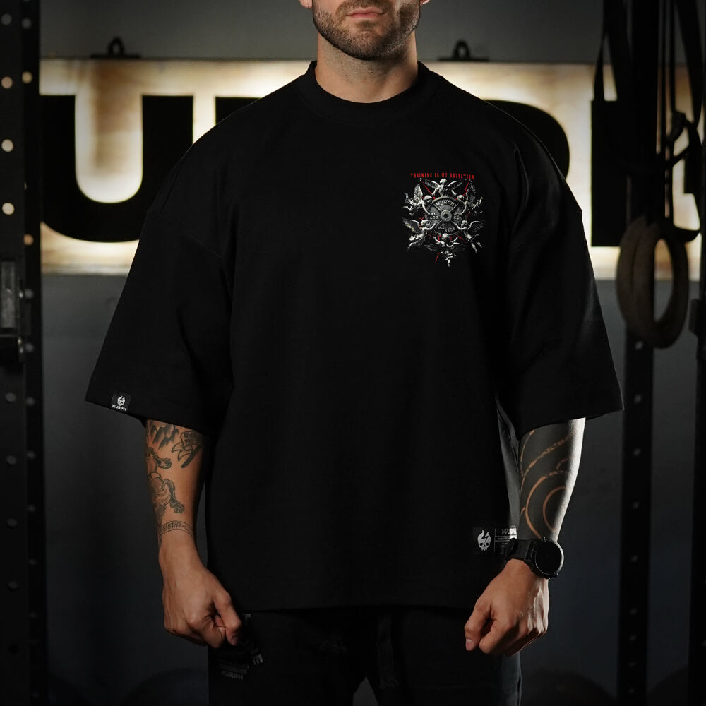 Polera Oversize ICON Premium SALVATION - Negro