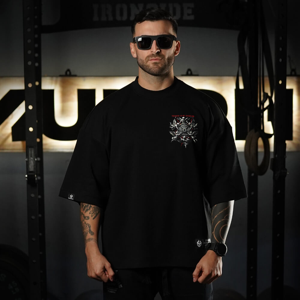 Polera Oversize ICON Premium SALVATION - Negro
