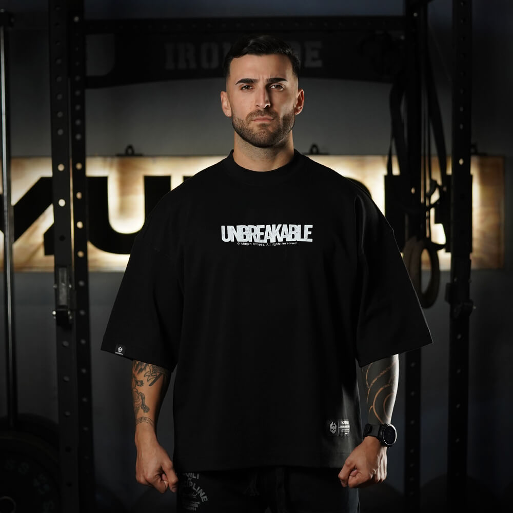 Polera Oversize ICON UNBREAKABLE - Negro