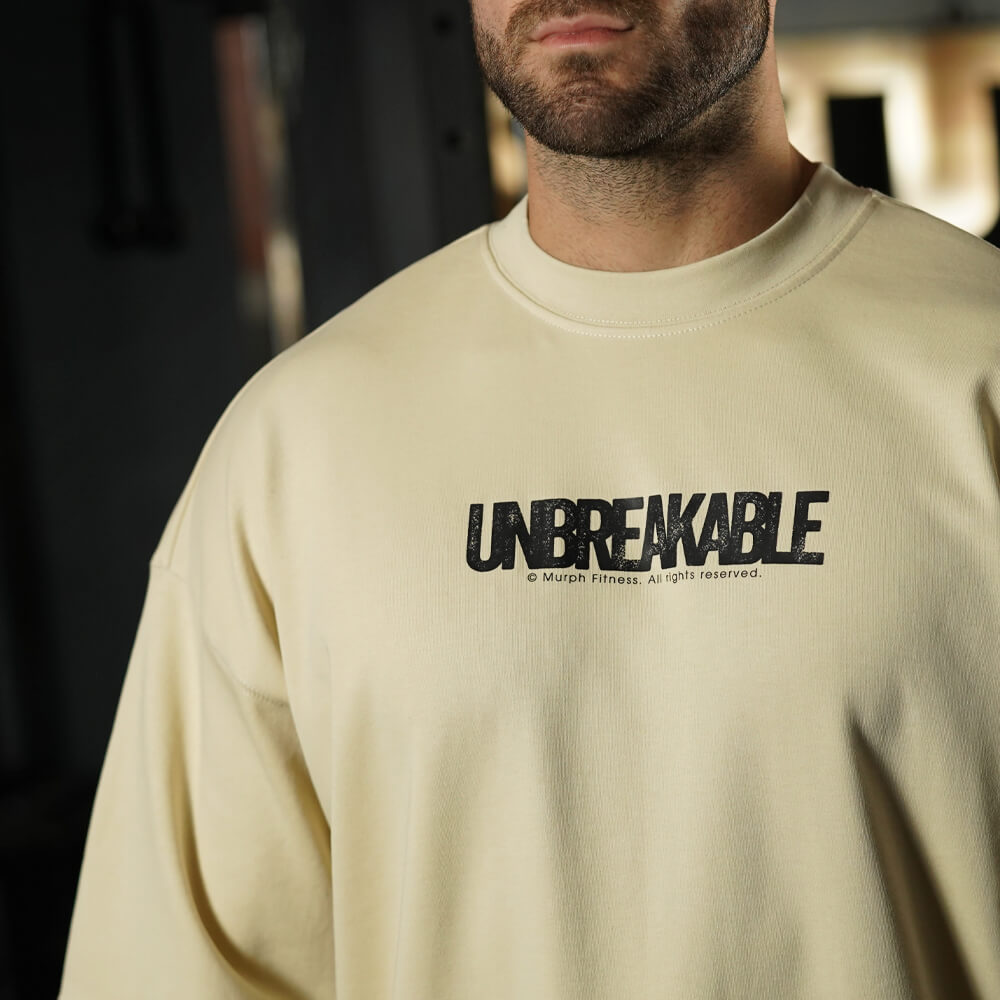 Polera Oversize ICON UNBREAKABLE - Sweet cream