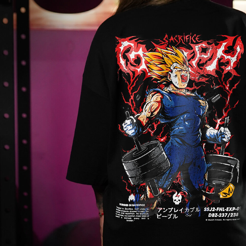 Polera Oversize ICON Sacrifice - Negro