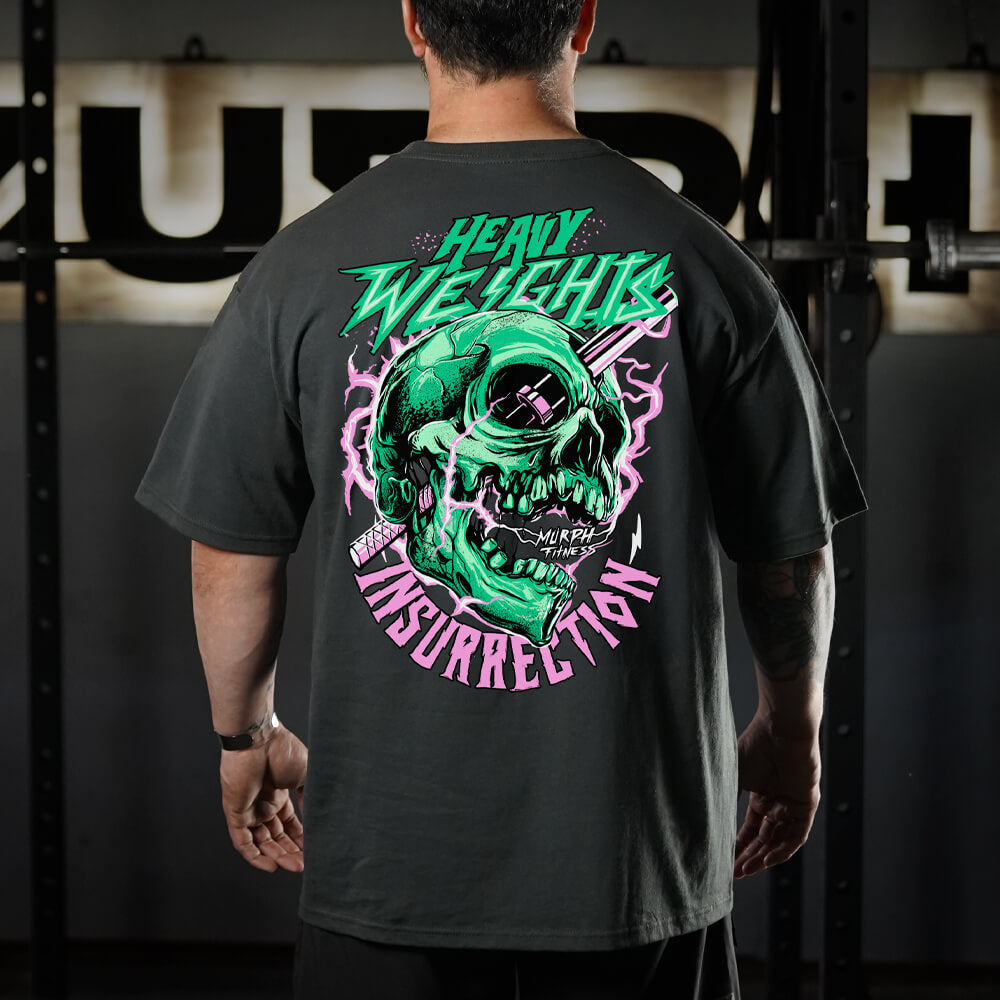 Polera Oversize Insurrection - Gris Charcoal