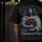 Polera Oversize CHANGING LIVES - Negro