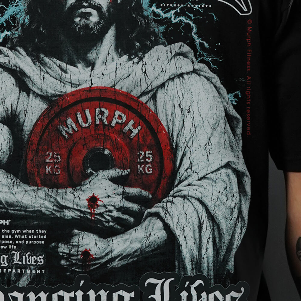 Polera Oversize CHANGING LIVES - Negro