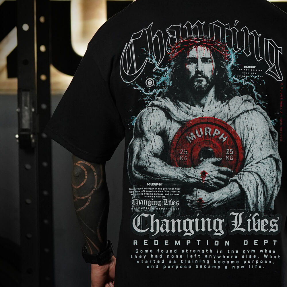 Polera Oversize CHANGING LIVES - Negro