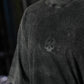 Polera Oversize Premium Circular Logo - Acid Black