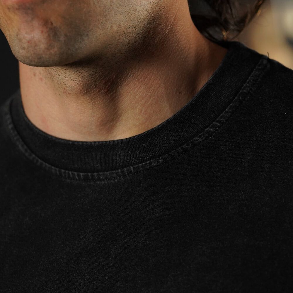 Polera Oversize Premium Embroidery Fucking Legend (Limited Edition) - Acid Black