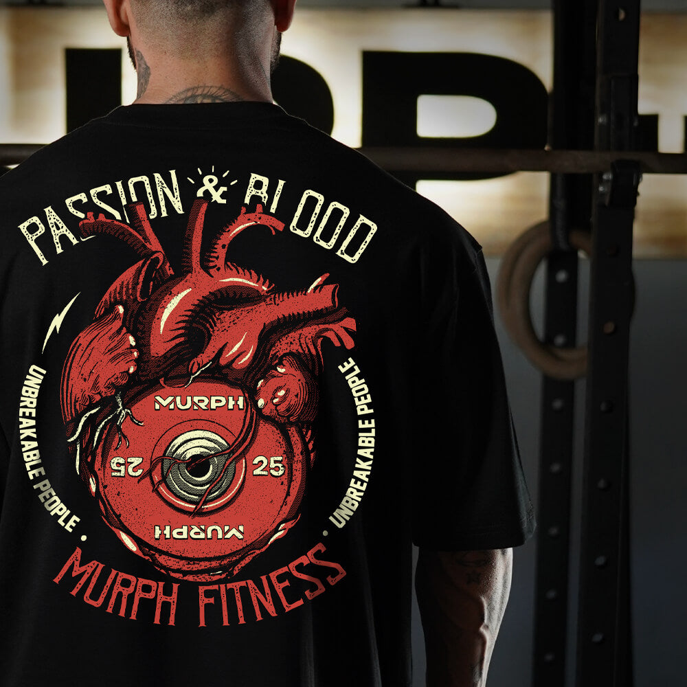Polera Oversize PRO Passion & Blood - Black
