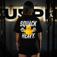 Polera Oversize SQUACK HEAVY - Negro