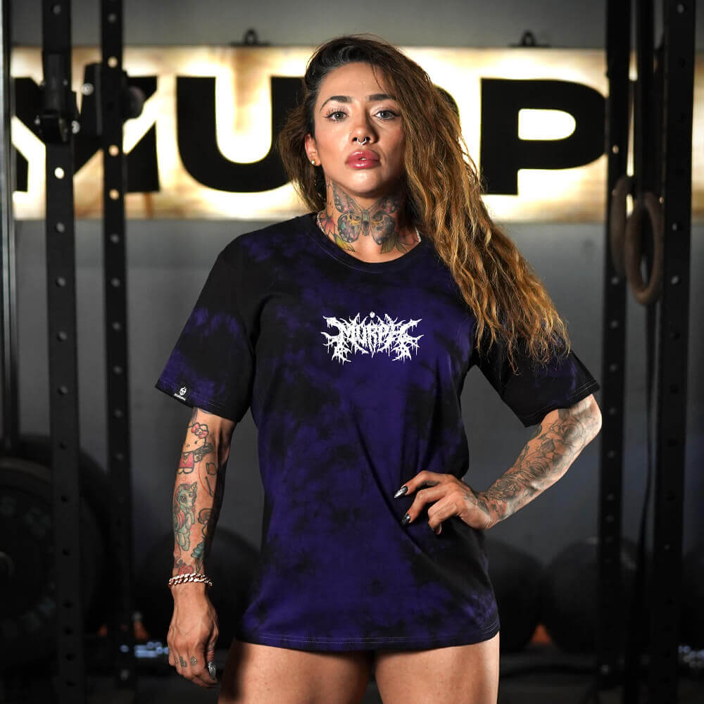 Polera Oversize The Master - Purple Storm