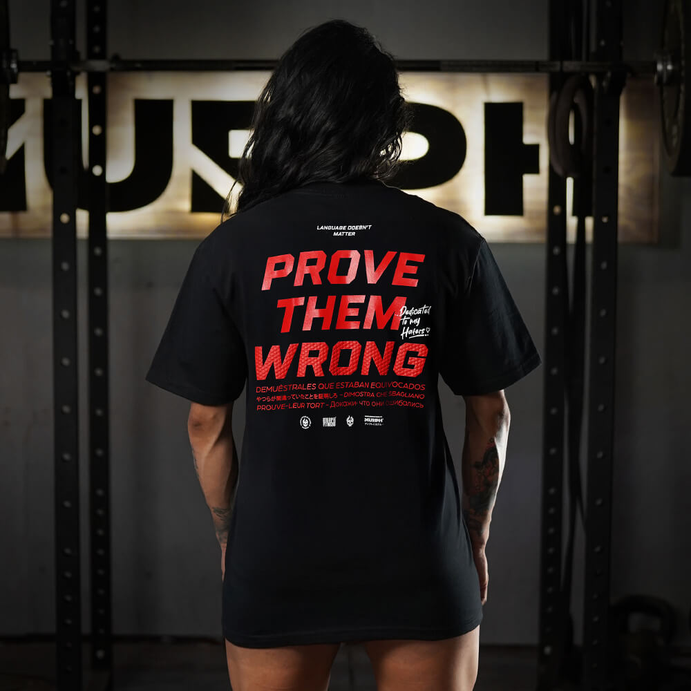 Polera Oversize PROVE THEM WRONG - Negro