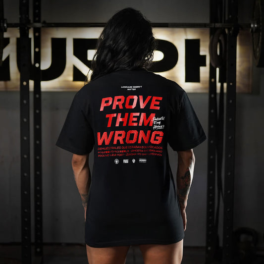 Polera Oversize PROVE THEM WRONG - Negro