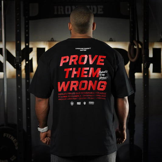 Polera Oversize PROVE THEM WRONG - Negro