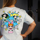Polera Oversize Powerful Girls - Sky Blue