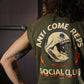 Polera Oversize Sleeveless Anti Come Reps - Verde tactico
