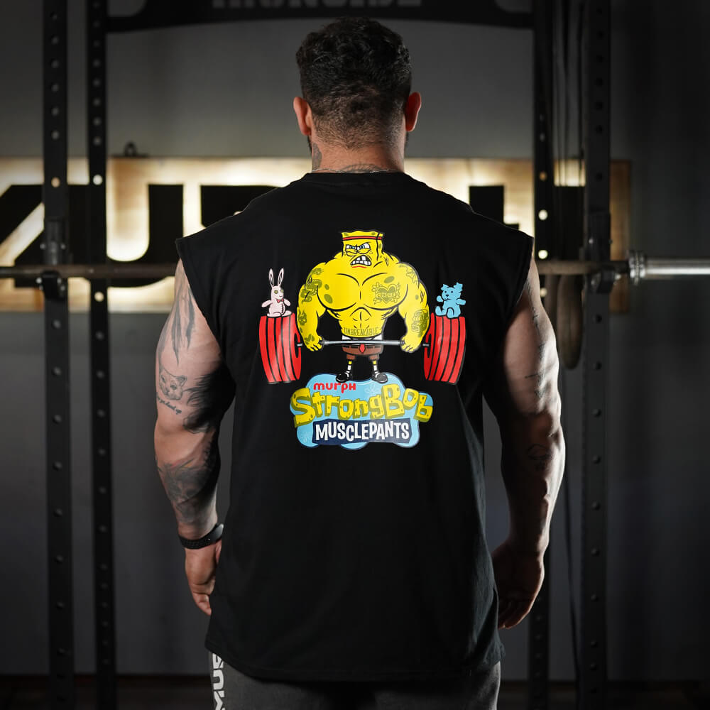 Polera Oversize Sleeveless Stronger Bob - Negro