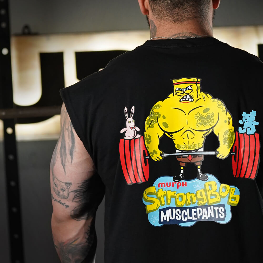 Polera Oversize Sleeveless Stronger Bob - Negro