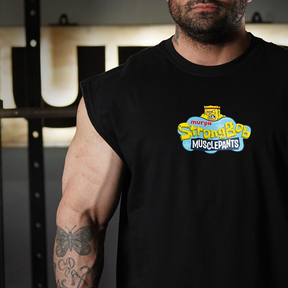 Polera Oversize Sleeveless Stronger Bob - Negro