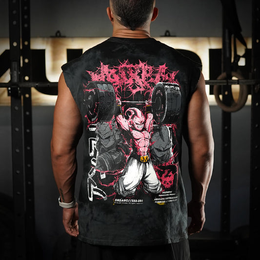 Polera Oversize Sleeveless DESTRUCTION - Black Storm