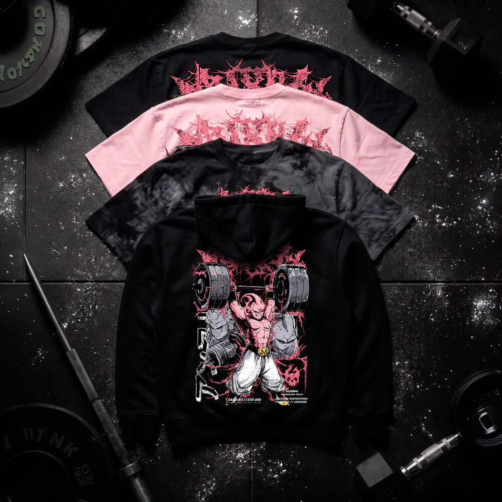 Polera Oversize DESTRUCTION - Negro