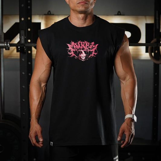Polera Oversize Sleeveless DESTRUCTION - Negro