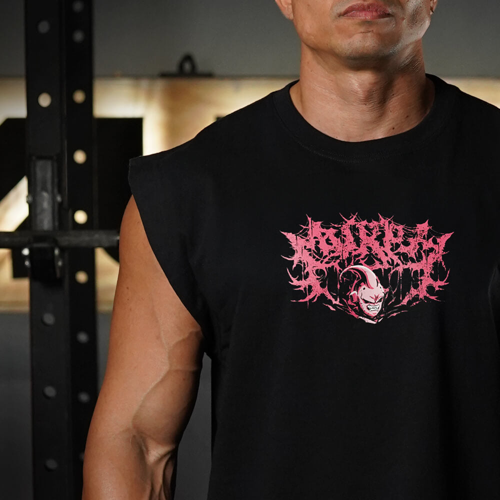Polera Oversize Sleeveless DESTRUCTION - Negro