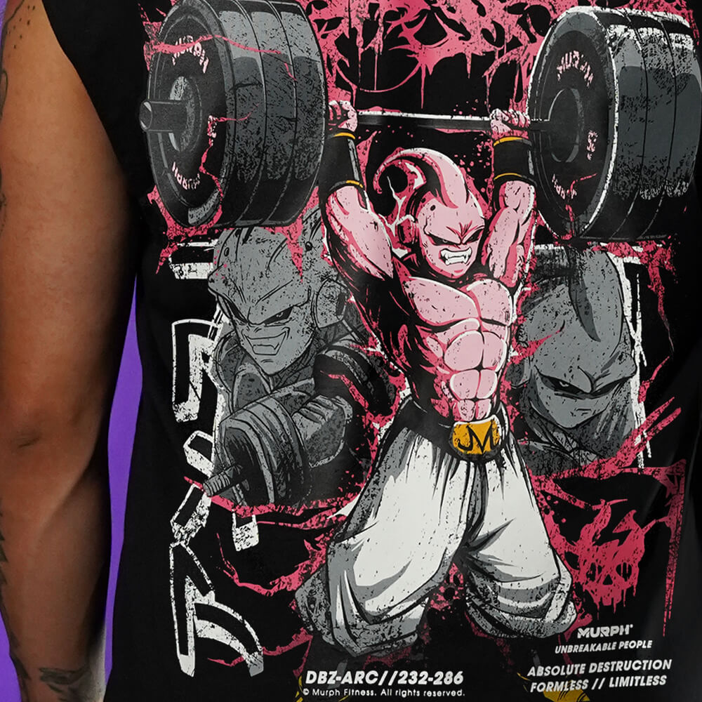 Polera Oversize Sleeveless DESTRUCTION - Negro