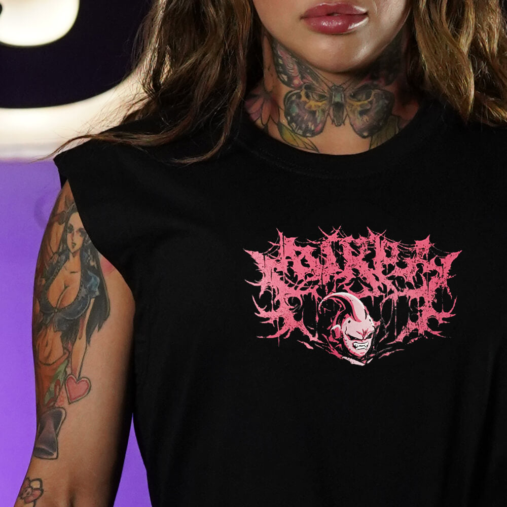 Polera Oversize Sleeveless DESTRUCTION - Negro