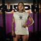 Polera Oversize Sleeveless Barbell Texture - Sweet Cream