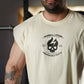 Polera Oversize Sleeveless Barbell Texture - Sweet Cream