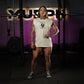 Polera Oversize Sleeveless Barbell Texture - Sweet Cream