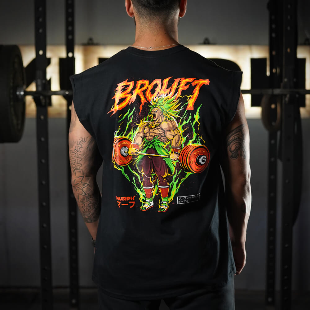 Polera Oversize Sleeveless Brolift - Negro