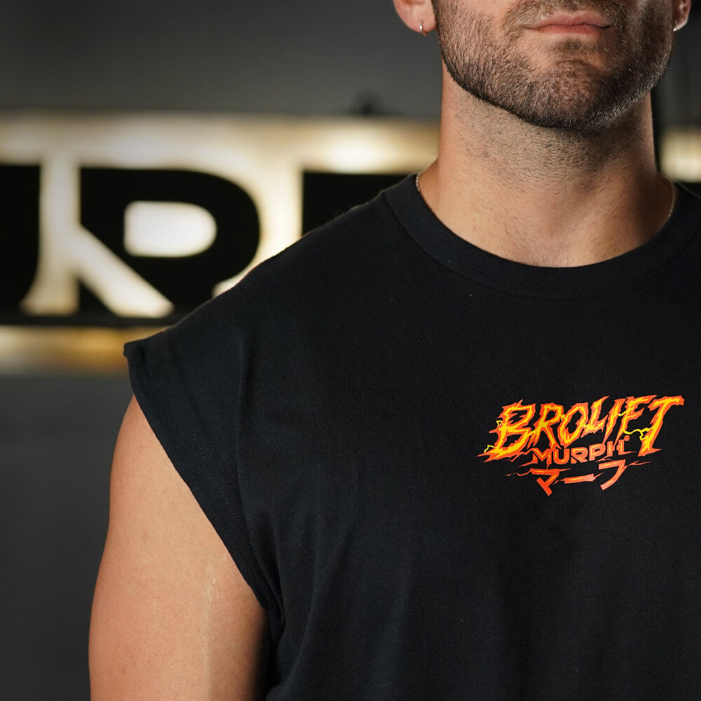 Polera Oversize Sleeveless Brolift - Negro
