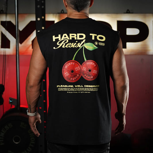 Polera Oversize Sleeveless HARD TO RESIST - Negro