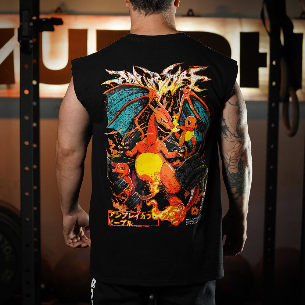 Polera Oversize Sleeveless ChariHard 2.0 - Negro