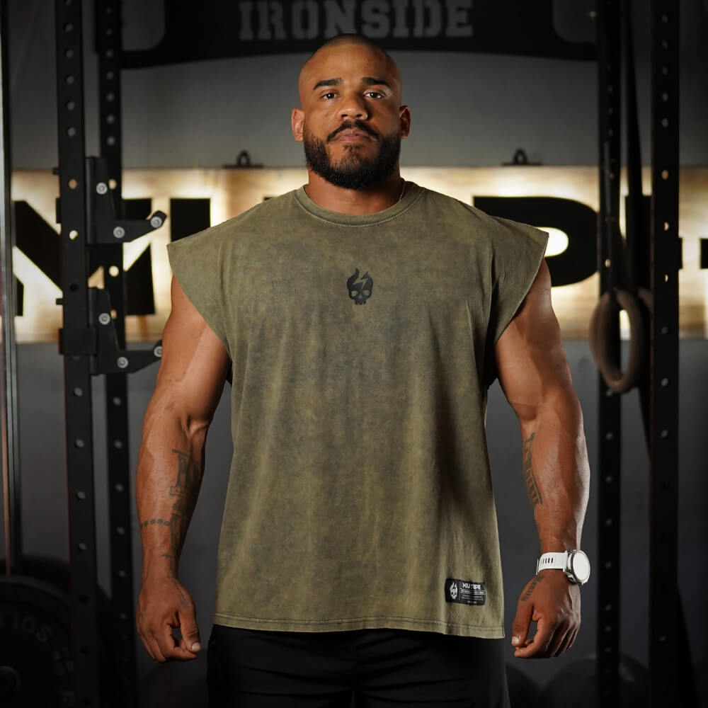 Polera Oversize Sleeveless Premium - Acid Gold