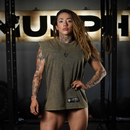 Polera Oversize Sleeveless Premium - Acid Gold