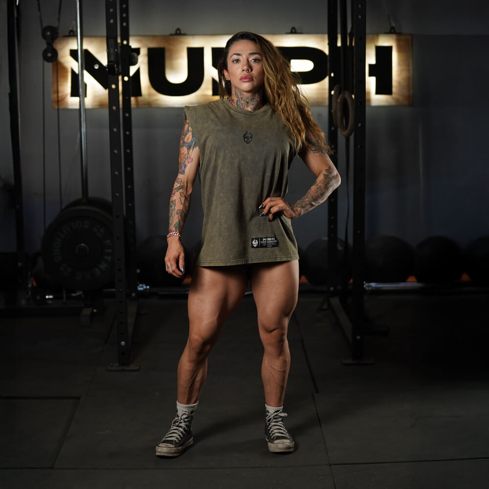 Polera Oversize Sleeveless Premium - Acid Gold