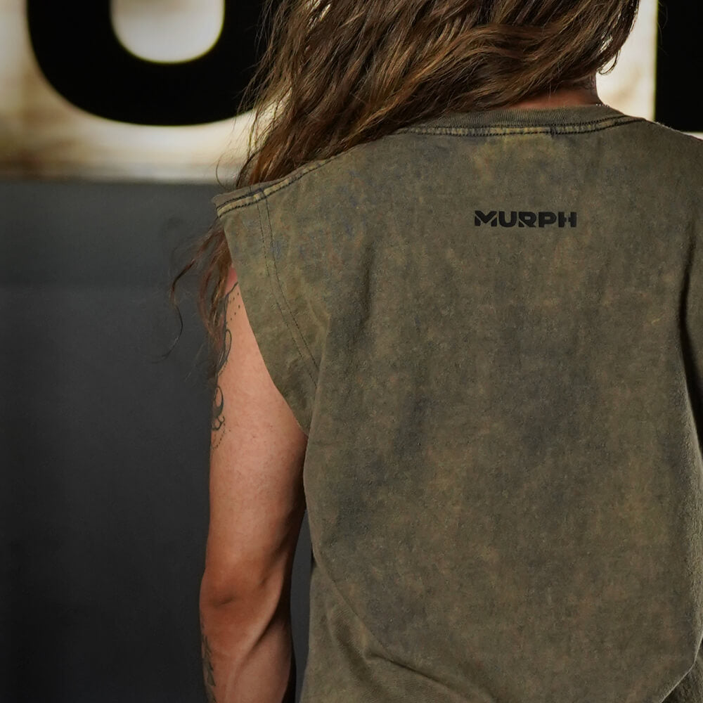 Polera Oversize Sleeveless Premium - Acid Gold