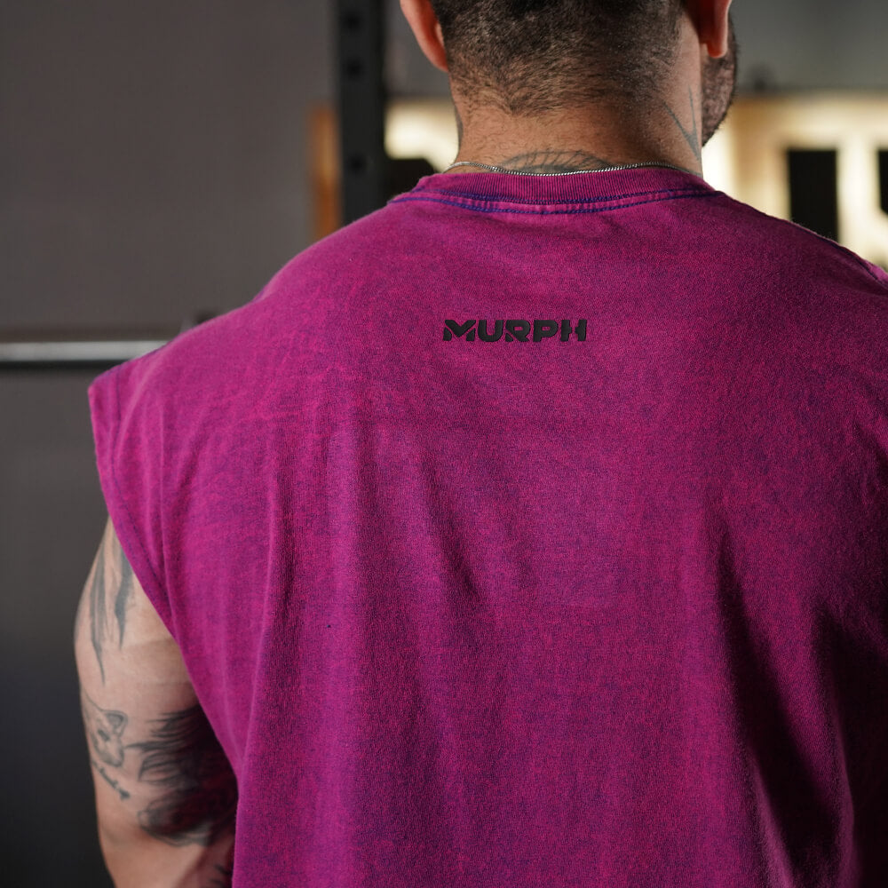 Polera Oversize Premium Sleeveless - Acid Grape