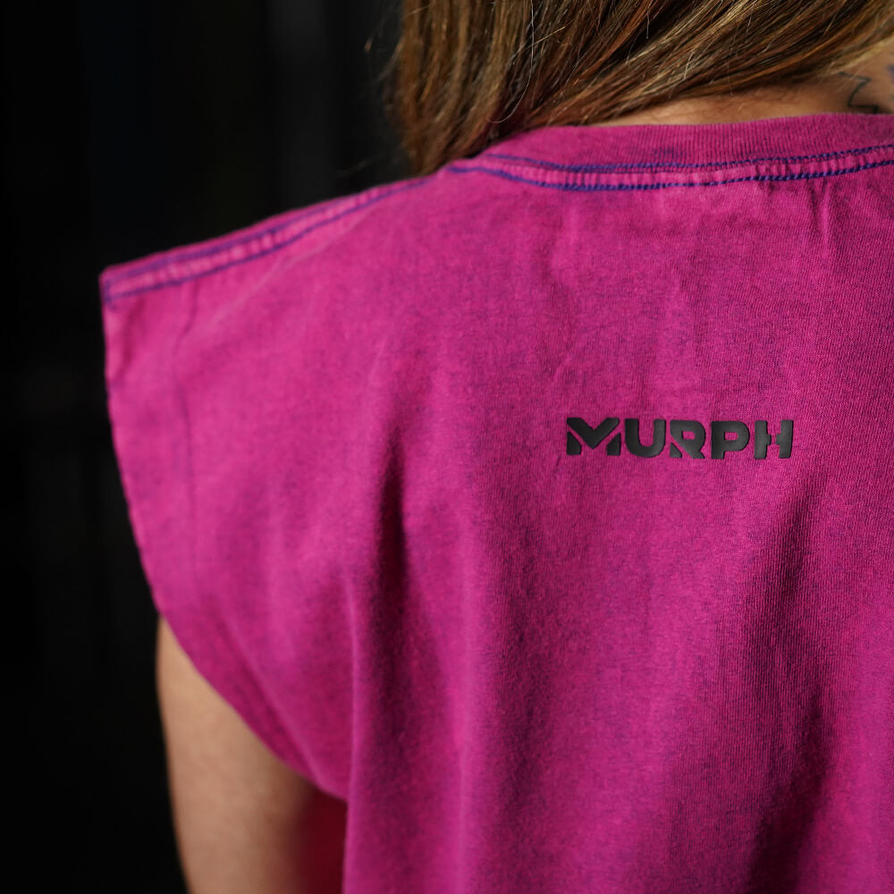 Polera Oversize Premium Sleeveless - Acid Grape